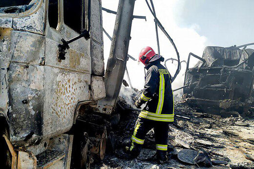 ببینید | وضعیت پارکینگ اسلام‌قلعه قبل و بعد از انفجار