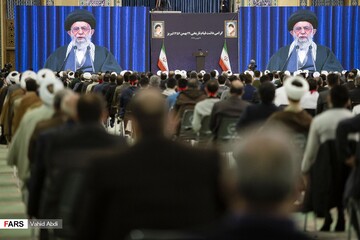ارتباط تصویری رهبر معظم انقلاب با مردم آذربایجان شرقی