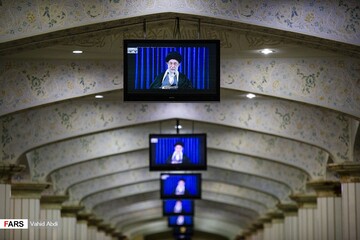 ارتباط تصویری رهبر معظم انقلاب با مردم آذربایجان شرقی