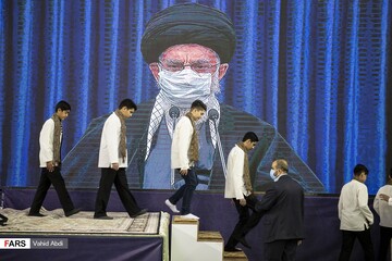 ارتباط تصویری رهبر معظم انقلاب با مردم آذربایجان شرقی