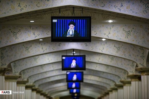 ارتباط تصویری رهبر معظم انقلاب با مردم آذربایجان شرقی