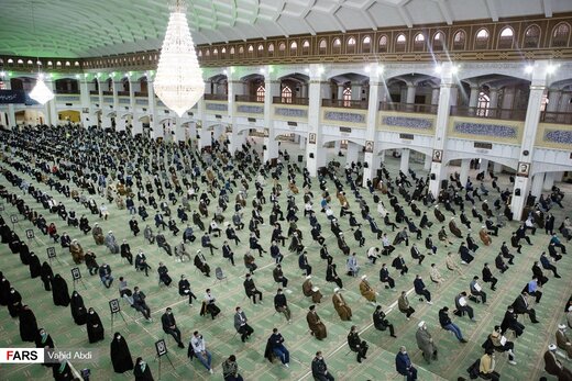 ارتباط تصویری رهبر معظم انقلاب با مردم آذربایجان شرقی