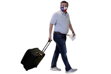 تصاویر | آمریکایی ها اینگونه سناتور تد کروز را مسخره کردند