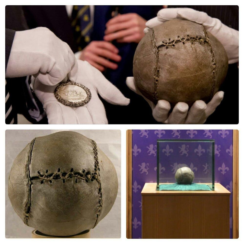 ببینید | قدیمی‌ترین توپ فوتبال جهان