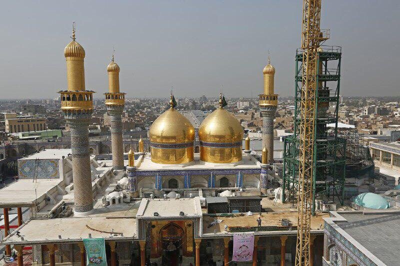 ترمیم و بازسازی مناره ششصد ساله حرم کاظمین( ع)