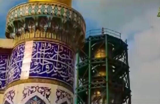 ترمیم و بازسازی مناره ششصد ساله حرم کاظمین( ع)