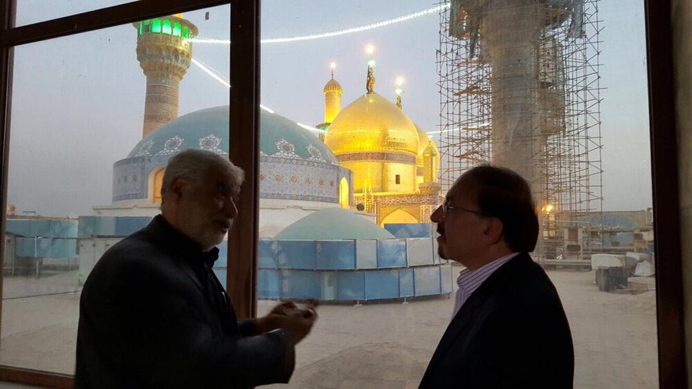 ترمیم و بازسازی مناره ششصد ساله حرم کاظمین( ع)