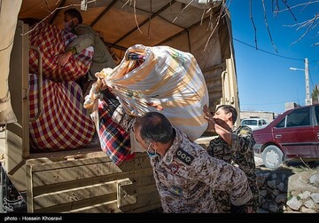 امداد رسانی به زلزله زدگان شهر سی سخت