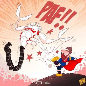 ببینید مسی با حریف چه کرد!