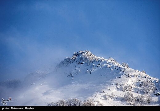 طبیعت برفی مسیر سیاهکل به دیلمان