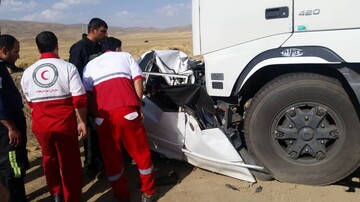 تصادف مرگبار سواری با کامیون در جنوب تهران