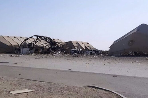 ببینید | تصاویر بی‌سابقه از اصابت موشک‌های نقطه‌زن ایران به عین‌الاسد