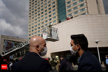 مانور آتش‌نشانی در تهران