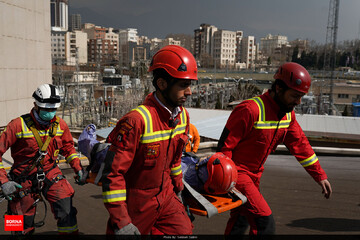 مانور آتش‌نشانی در تهران