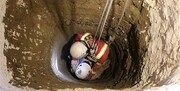 عملیات نفسگیر ۱۰ساعته برای نجات مرد گیرافتاده در چاه