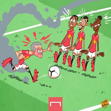 ببینید: آموزش گلزنی سولسشر به مهاجمانش!