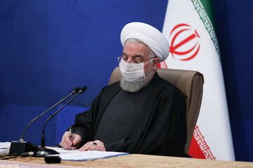 روحاني يثمن الخطوات المتخذة لتوفير وانتاج لقاح كورونا في ظروف البلاد الشاقة