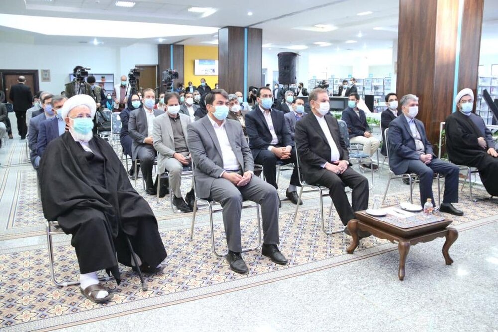 گزارش تصویری افتتاح کتابخانه مرکزی یزد با حضور اسحاق جهانگیری