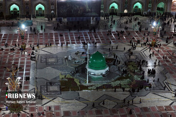 جشن عید مبعث و آیین نامگذاری صحن پبامبر اعظم (ص) در حرم مطهر رضوی