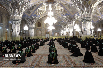 جشن عید مبعث و آیین نامگذاری صحن پبامبر اعظم (ص) در حرم مطهر رضوی