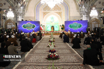 جشن عید مبعث و آیین نامگذاری صحن پبامبر اعظم (ص) در حرم مطهر رضوی