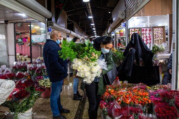 بازار گل در آستانه ی سال نو
