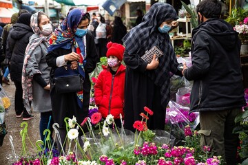 بازار گل در آستانه ی سال نو