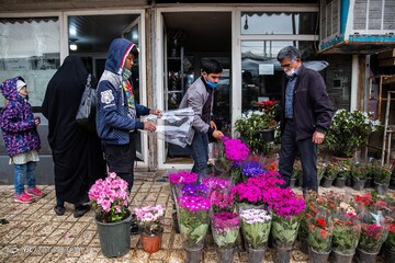 بازار گل در آستانه ی سال نو