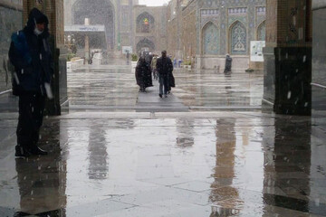 عکس | سفیدپوش شدن حرم امام رضا (ع) در آستانه سال نو