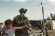 ببینید | صحنه‌ای دلخراش از دستگیری یک کودک فلسطینی