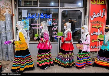 استقبال از نوروز با کارناوال شادی در رحیم آباد گیلان