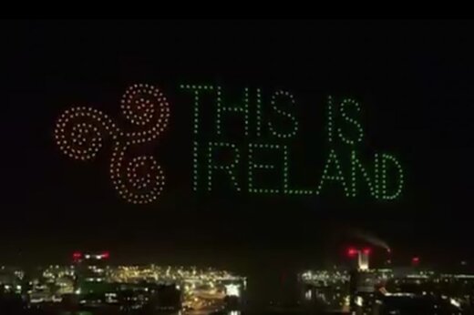 ببینید | نمایش آشمانس یا ۵۰۰ پهپاد در آسمان ایرلند