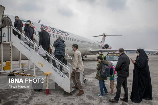 وضعیت فرودگاه مهرآباد تهران در روزهای پایانی سال ٩۹
