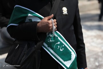 تحویل سال نو در حرم امام رضا (ع)