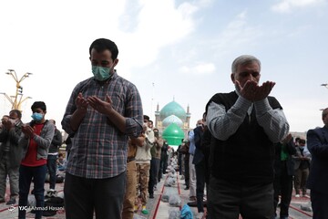 تحویل سال نو در حرم امام رضا (ع)