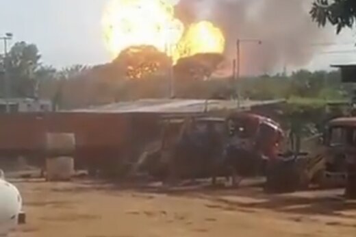 ببینید | انفجار تروریستی در خط لوله انتقال گاز ونزوئلا