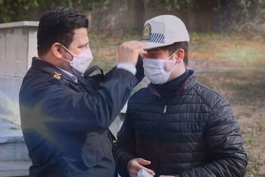 «سلام» نوروزی ماموران پلیس به مردم از قاب تلویزیون 