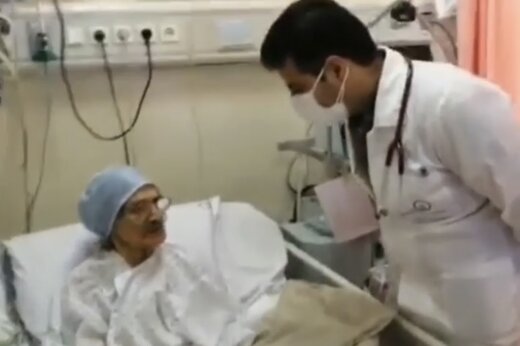 ببینید | معجزه در روز سال تحویل؛ بهبود بیمار ۱۰۱ ساله کرونایی با درگیری شدید ریوی 