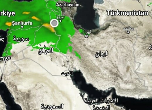 گرد و خاک در شرق، گرمای هوا در شمال و وزش باد در پایتخت