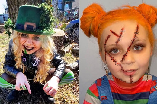 ببینید | دختربچه 7 ساله‌ای که عاشق فیلم‌های ترسناک است!