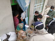 توزیع هدایای فرمانده کل سپاه بین زلزله زدگان سی سخت