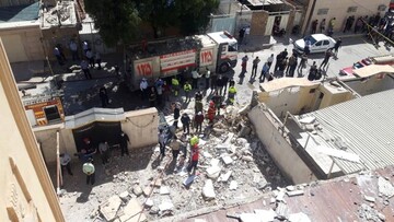 انفجار یک واحد مسکونی ۱۲ طبقه در کیان آباد اهواز