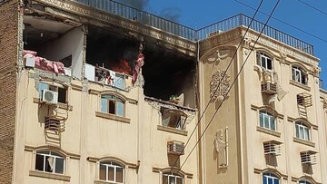 انفجار یک واحد مسکونی ۱۲ طبقه در کیان آباد اهواز