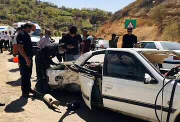 واژگونی خودرو پژو پارس در یاسوج ۹ کشته و مصدوم در پی داشت