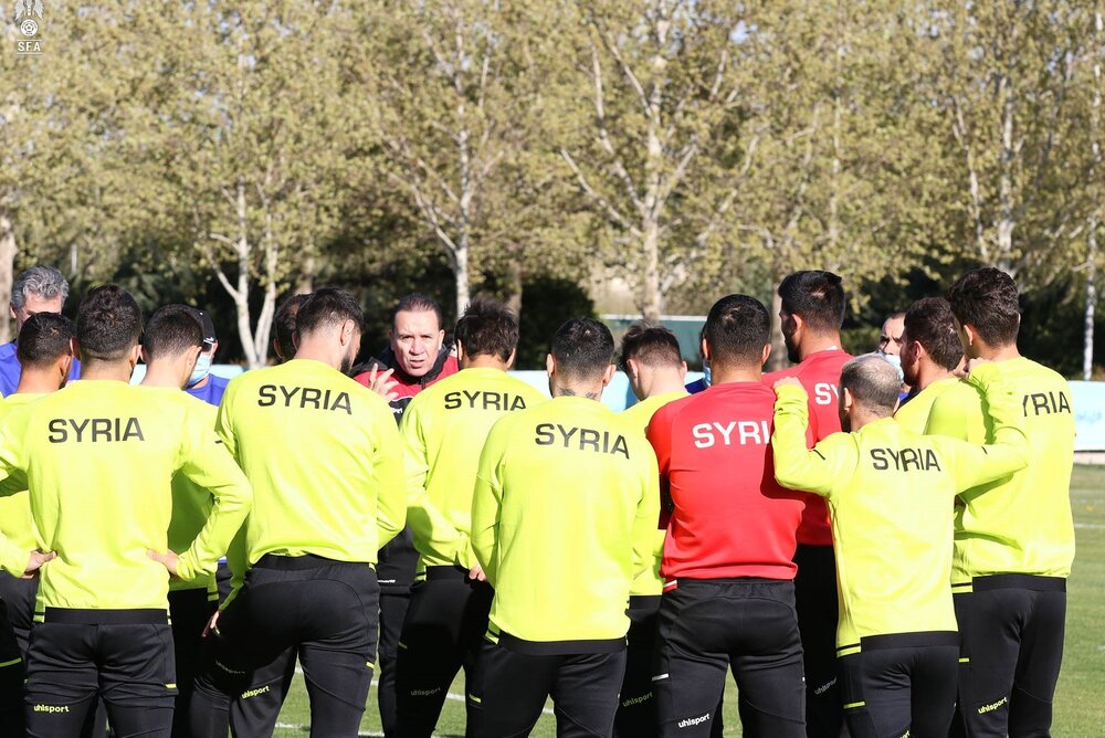 تمرینات تیم ملی فوتبال سوریه در ایران/عکس