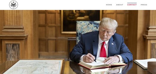 سایت ترامپ راه‌اندازی شد