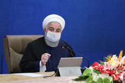 الرئيس روحانی: تلاحم الشعب الإيراني ساهم في مواجهة كورونا والضغوط الاقتصادية