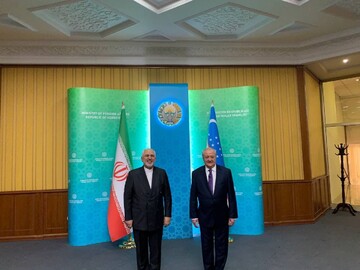 اولین دیدار ظریف در تاشکند؛توسعه همکاری در حمل و نقل،ترانزیت و بندری ایران در حاشیه خلیج فارس و دریای عمان