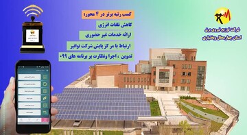 کسب افتخار کشوری توسط شرکت توزیع نیروی برق استان چهارمحال وبختیاری 