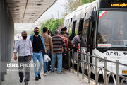 تصاویر | حمل و نقل عمومی مشهد در وضعیت قرمز